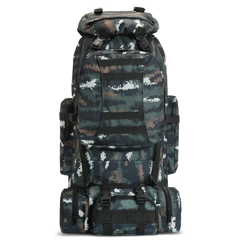 100L Camping Hiking Backpack,Molle Tactical rucksack backpack,Waterproof Lightweight Hiking Backpack bag for men