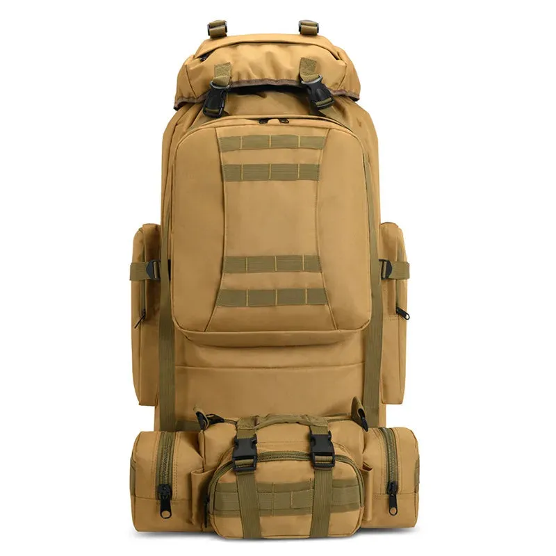 100L Camping Hiking Backpack,Molle Tactical rucksack backpack,Waterproof Lightweight Hiking Backpack bag for men