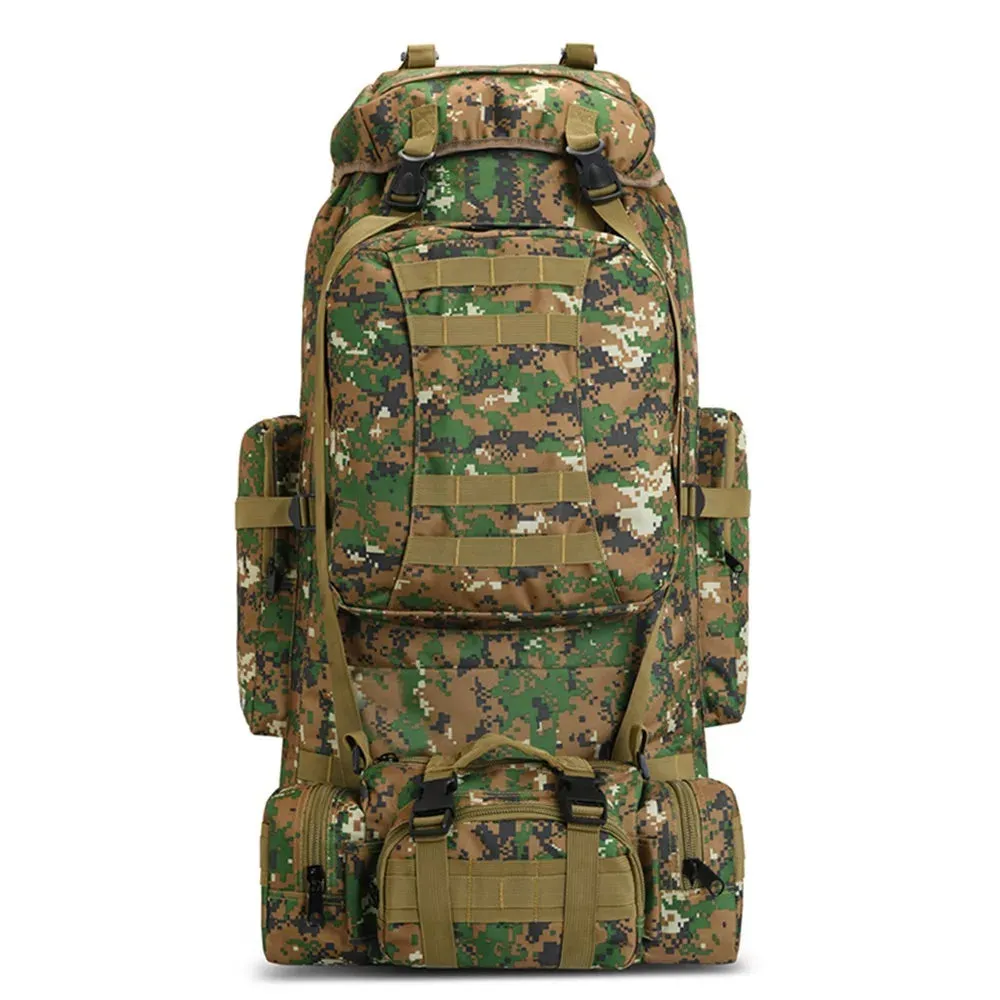 100L Camping Hiking Backpack,Molle Tactical rucksack backpack,Waterproof Lightweight Hiking Backpack bag for men