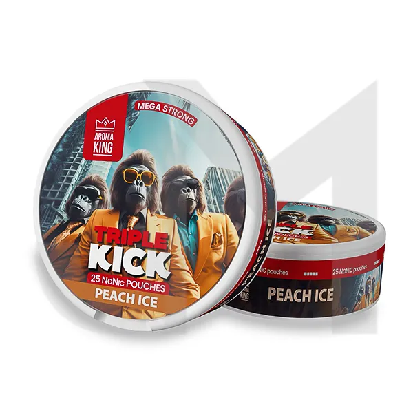 100mg Aroma King Triple Kick NoNic Pouches - 25 Pouches