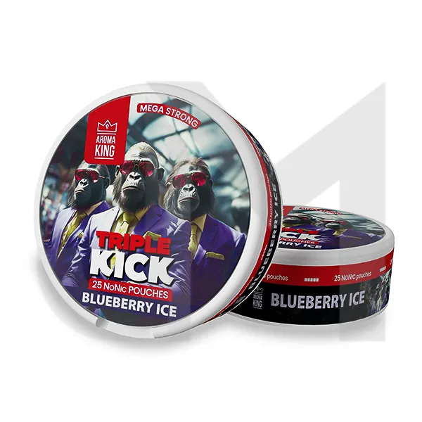 100mg Aroma King Triple Kick NoNic Pouches - 25 Pouches