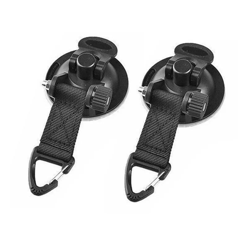 2/4 Pcs Outdoor Suction Cup Anchor Tie Down Camping Tarp Car Side Awning Pool Tarps Tents Securing Hook Multi Tool Camping Gear