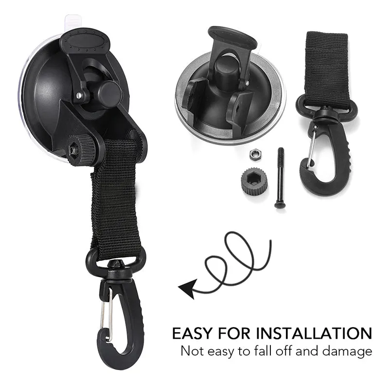 2/4 Pcs Outdoor Suction Cup Anchor Tie Down Camping Tarp Car Side Awning Pool Tarps Tents Securing Hook Multi Tool Camping Gear