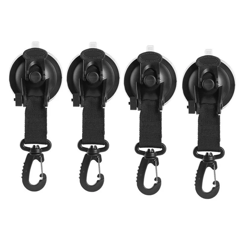 2/4 Pcs Outdoor Suction Cup Anchor Tie Down Camping Tarp Car Side Awning Pool Tarps Tents Securing Hook Multi Tool Camping Gear