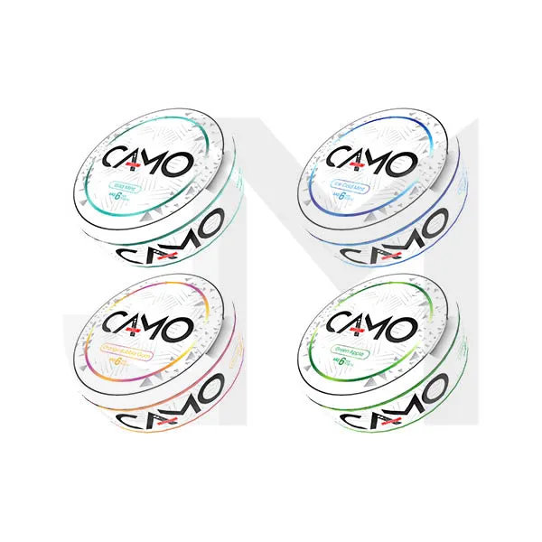 6mg Camo Nicotine Pouches - 20 Pouches