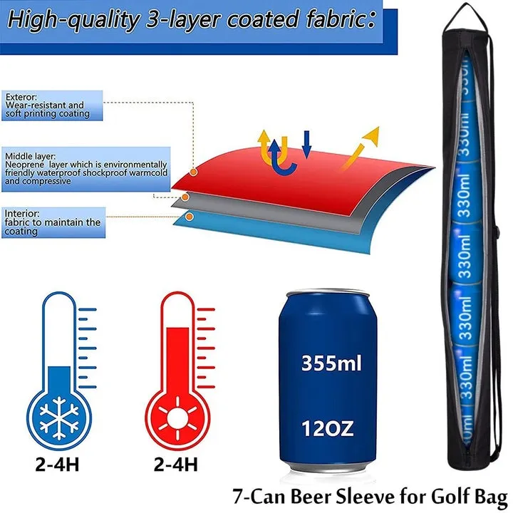 7 Can Beer Insulated Golf Bag Beer Cooler Bag