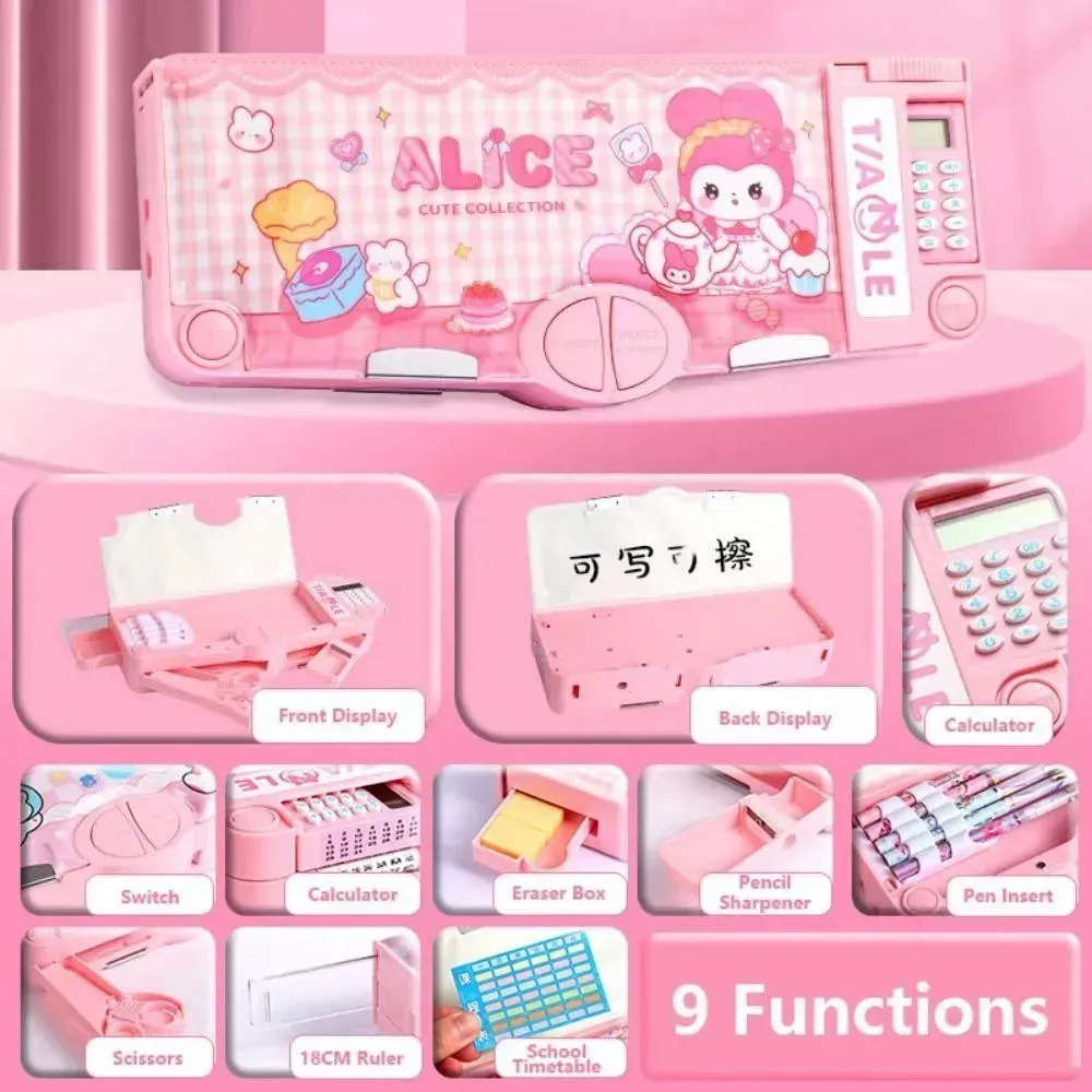 All-In-One Multifunctional School Pencil Box