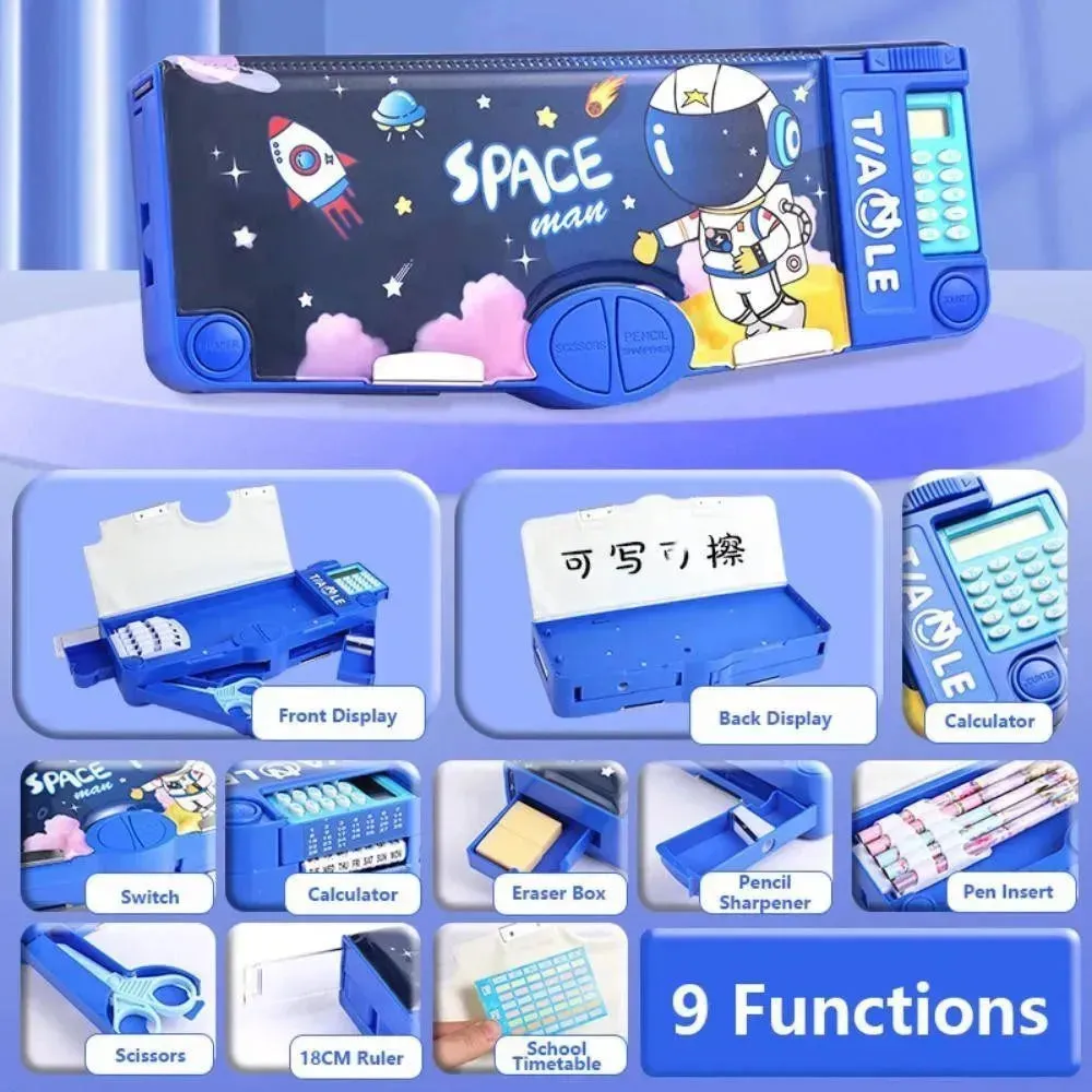 All-In-One Multifunctional School Pencil Box