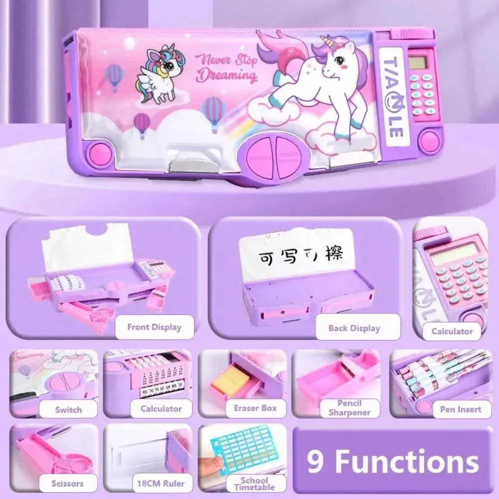 All-In-One Multifunctional School Pencil Box