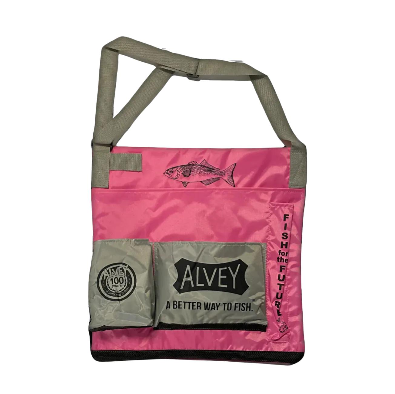 ALVEY wading Surf Fishing Tackle Bag Pink/Grey
