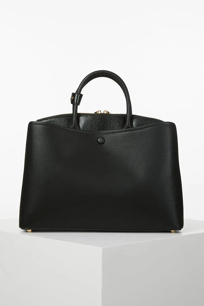 Annabella Black Laptop Work Tote