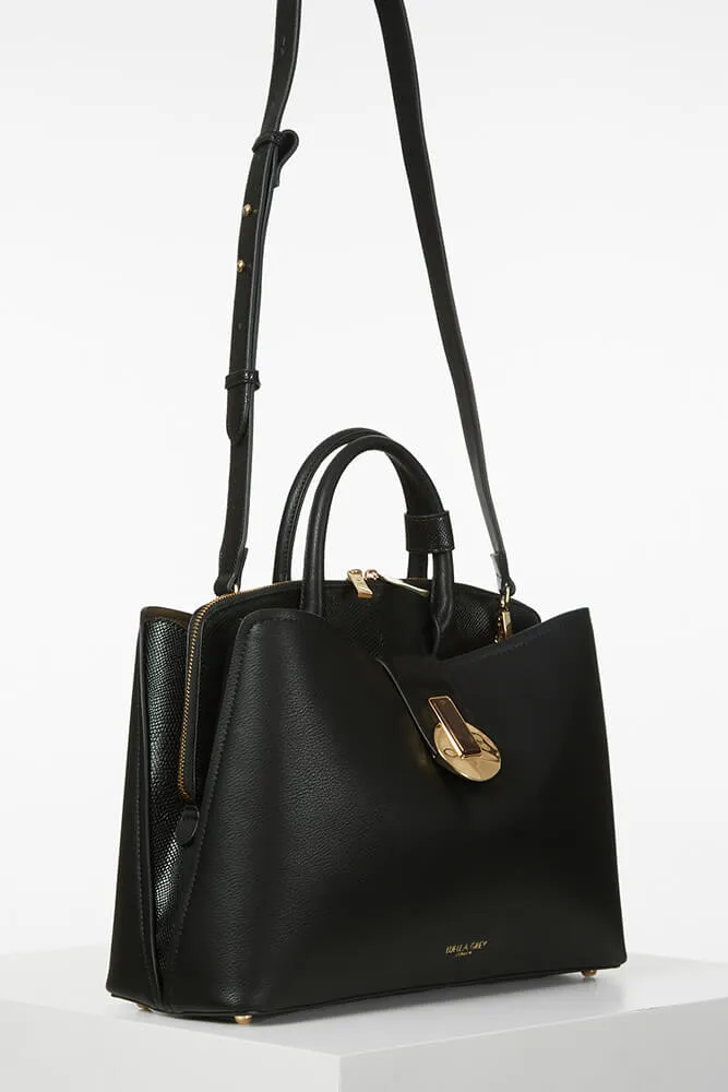 Annabella Black Laptop Work Tote