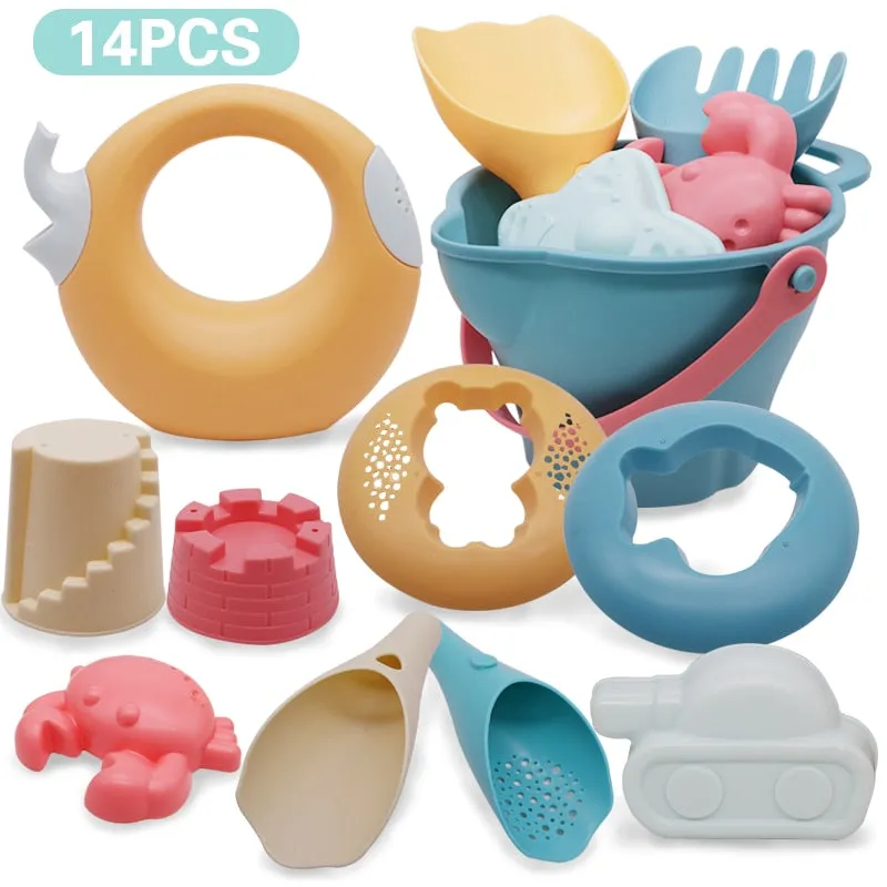 Assorted Soft Baby Children Bath Beach Kit Playing Toys 5-17 pieces