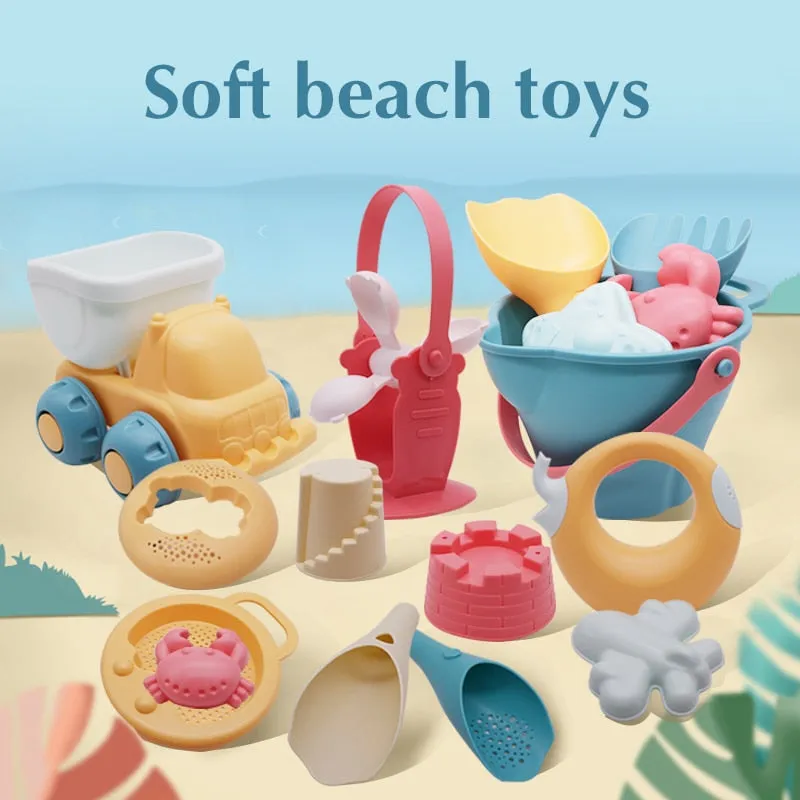 Assorted Soft Baby Children Bath Beach Kit Playing Toys 5-17 pieces