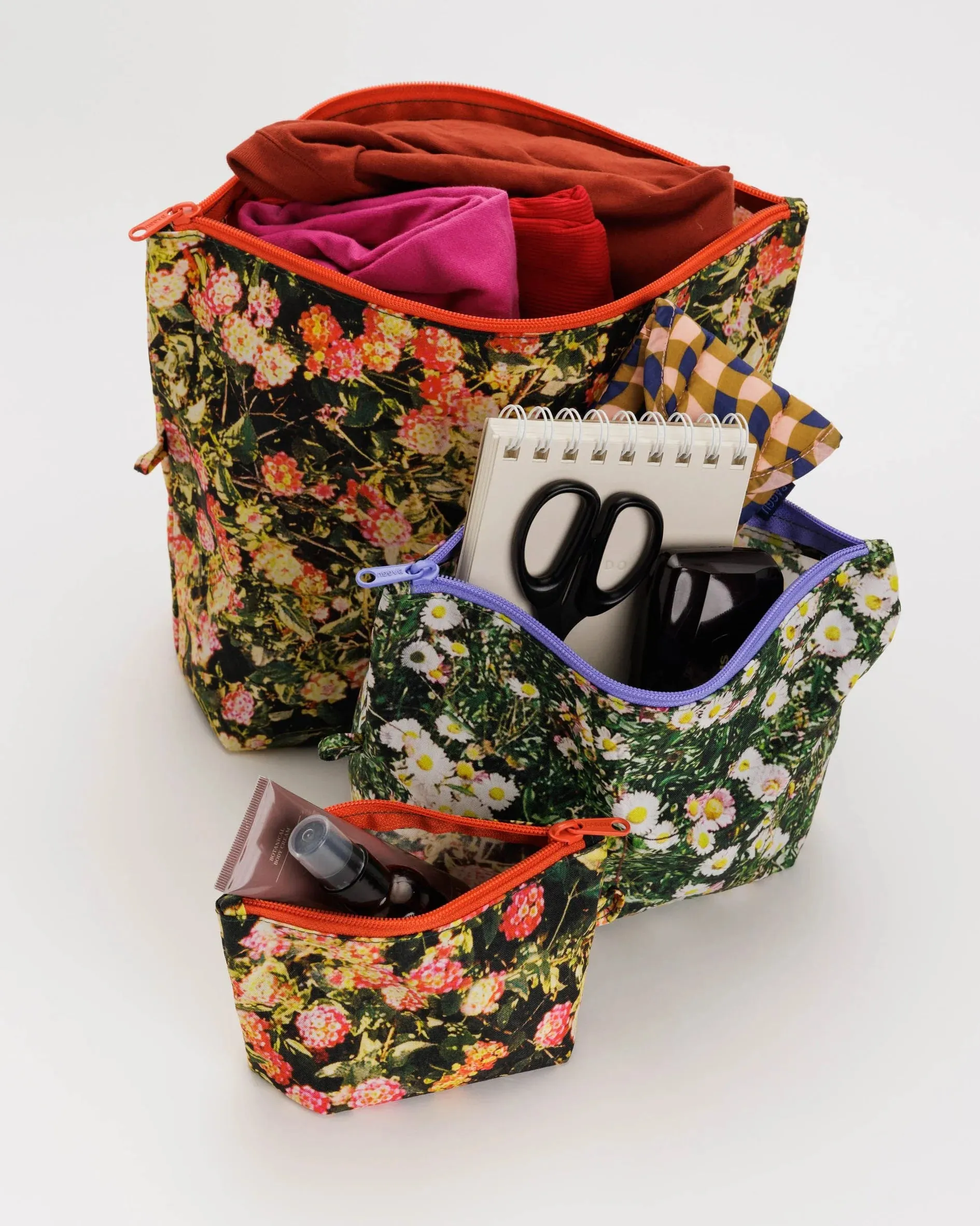 Baggu - Go Pouch Set Florals