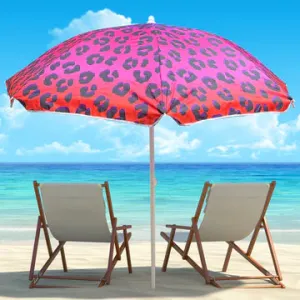 Beach Umbrella || Wild N Crazy Leopard