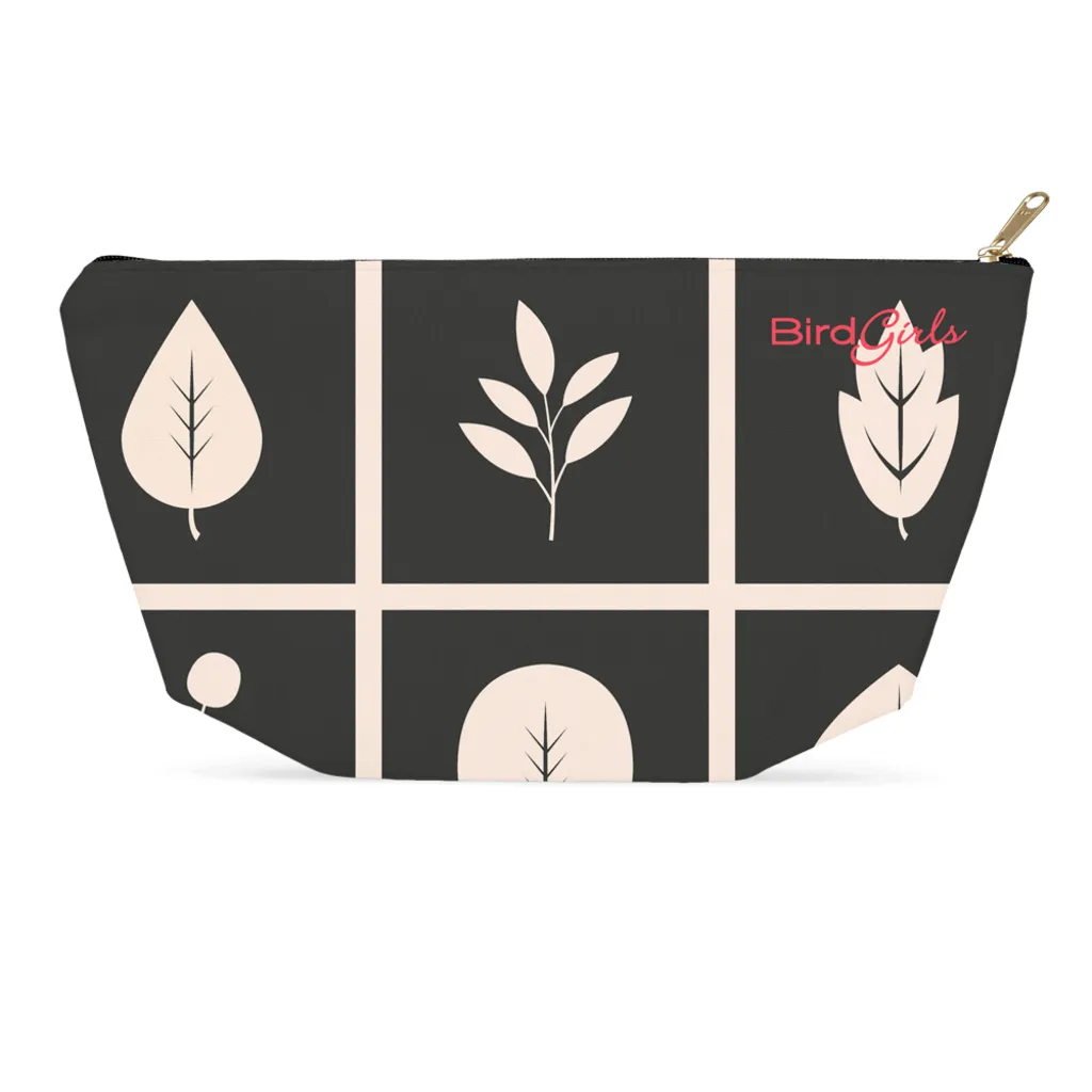 BirdGirl Leaf Pattern Accessory Pouches
