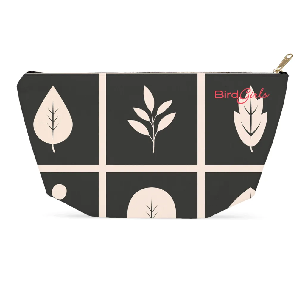 BirdGirl Leaf Pattern Accessory Pouches