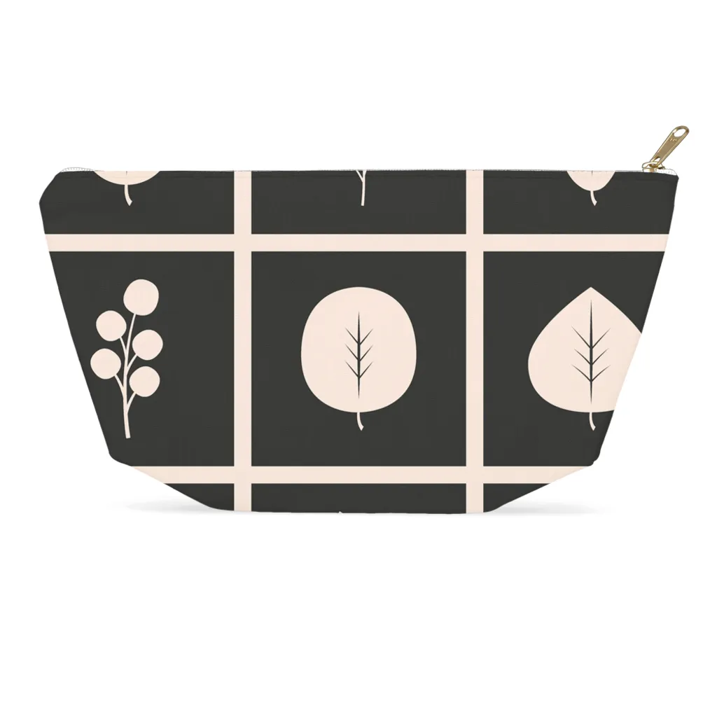 BirdGirl Leaf Pattern Accessory Pouches