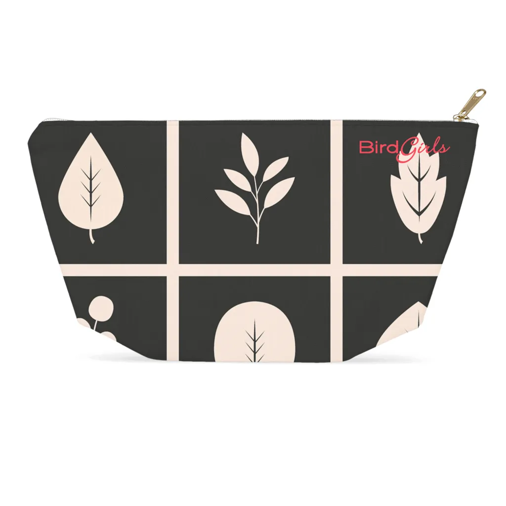 BirdGirl Leaf Pattern Accessory Pouches