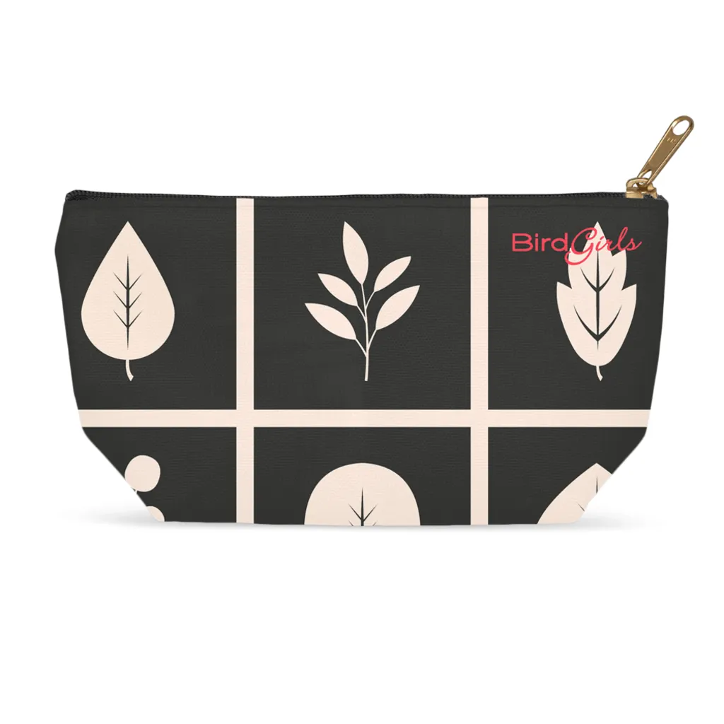BirdGirl Leaf Pattern Accessory Pouches
