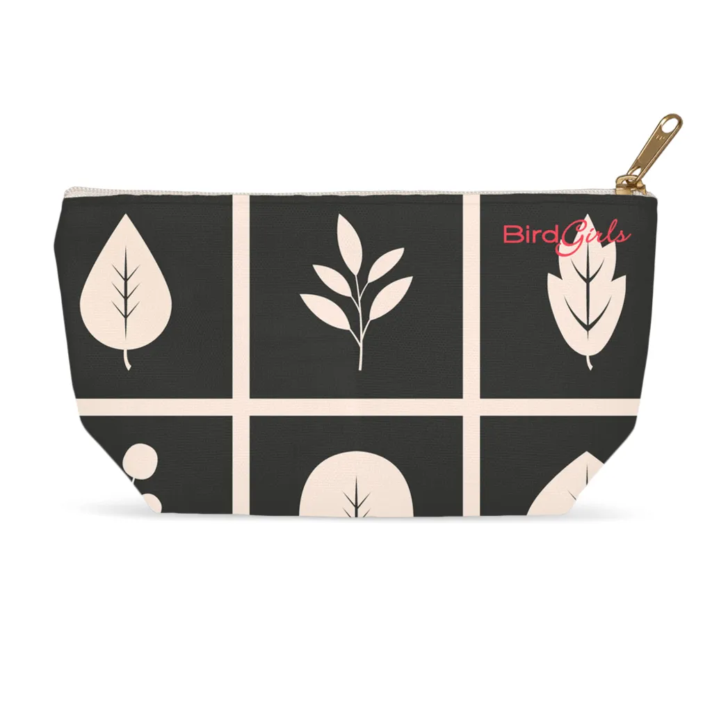 BirdGirl Leaf Pattern Accessory Pouches