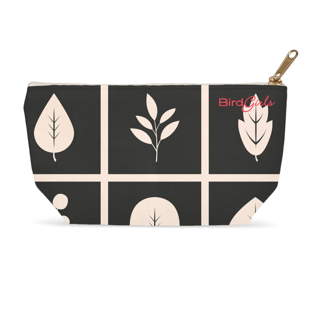 BirdGirl Leaf Pattern Accessory Pouches