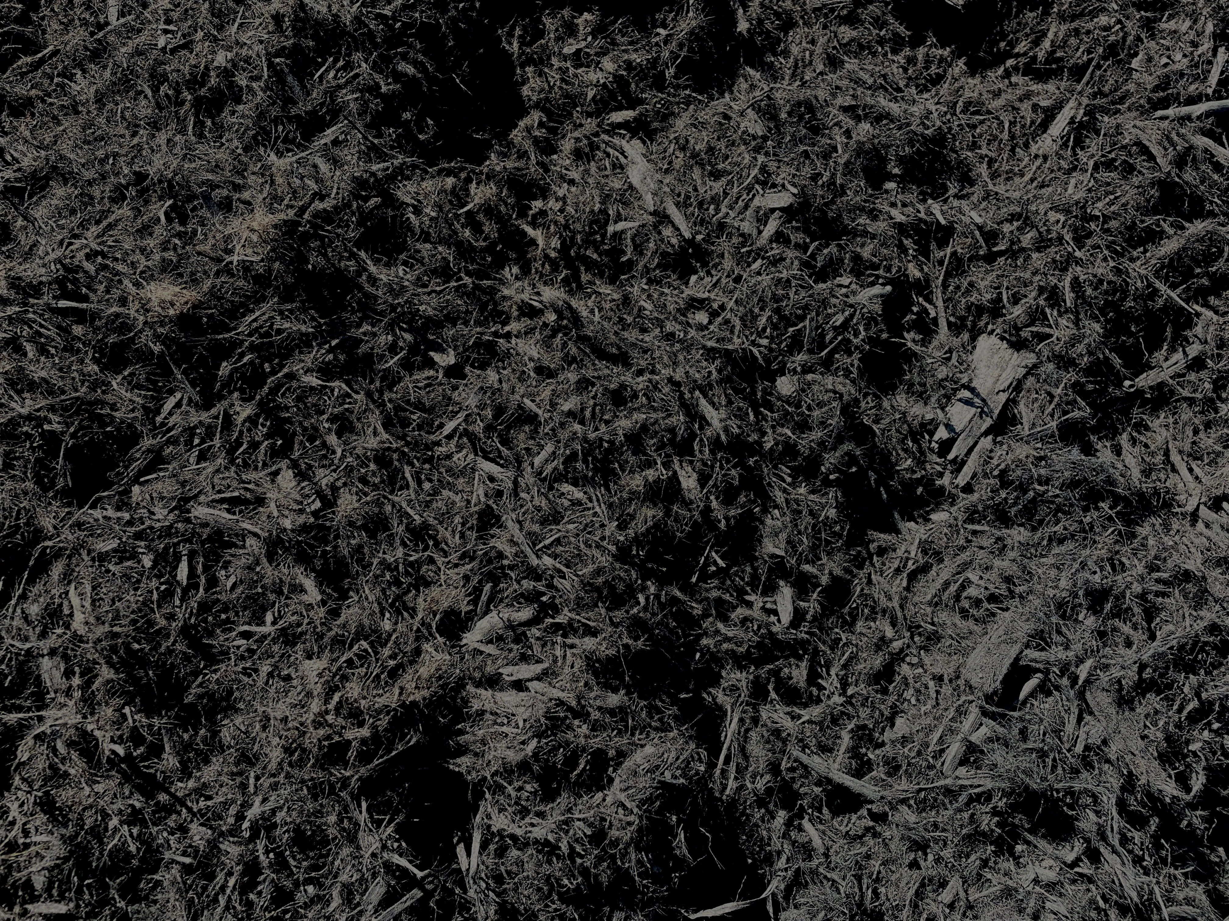 Black Gorilla Hair Mulch, Colored Shredded Redwood Mulch