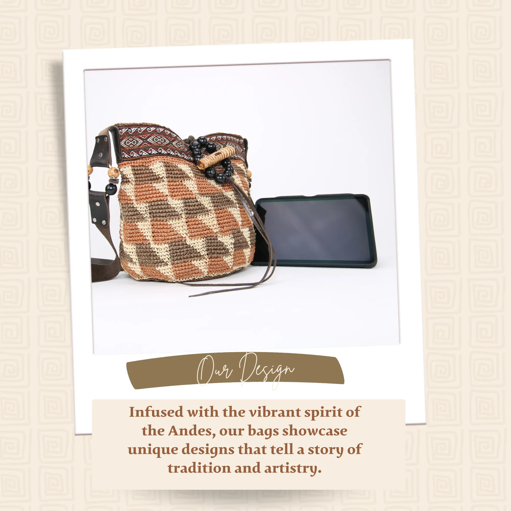 Brown Indigenous Ethnic Bag Handwoven Bag