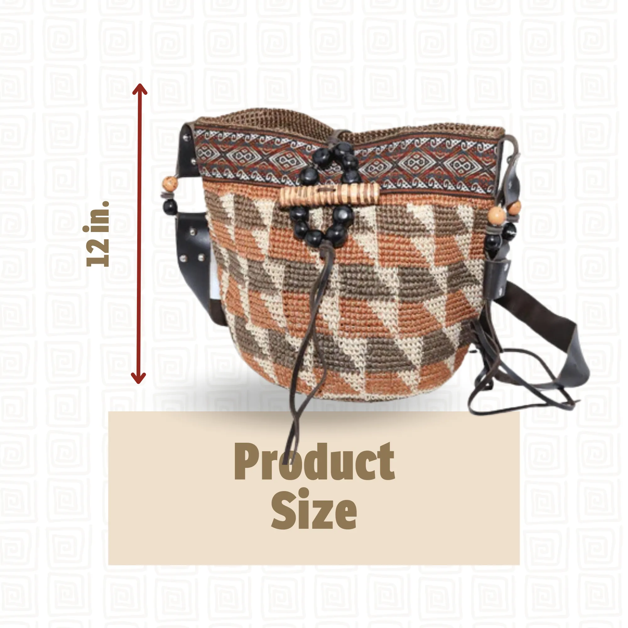 Brown Indigenous Ethnic Bag Handwoven Bag
