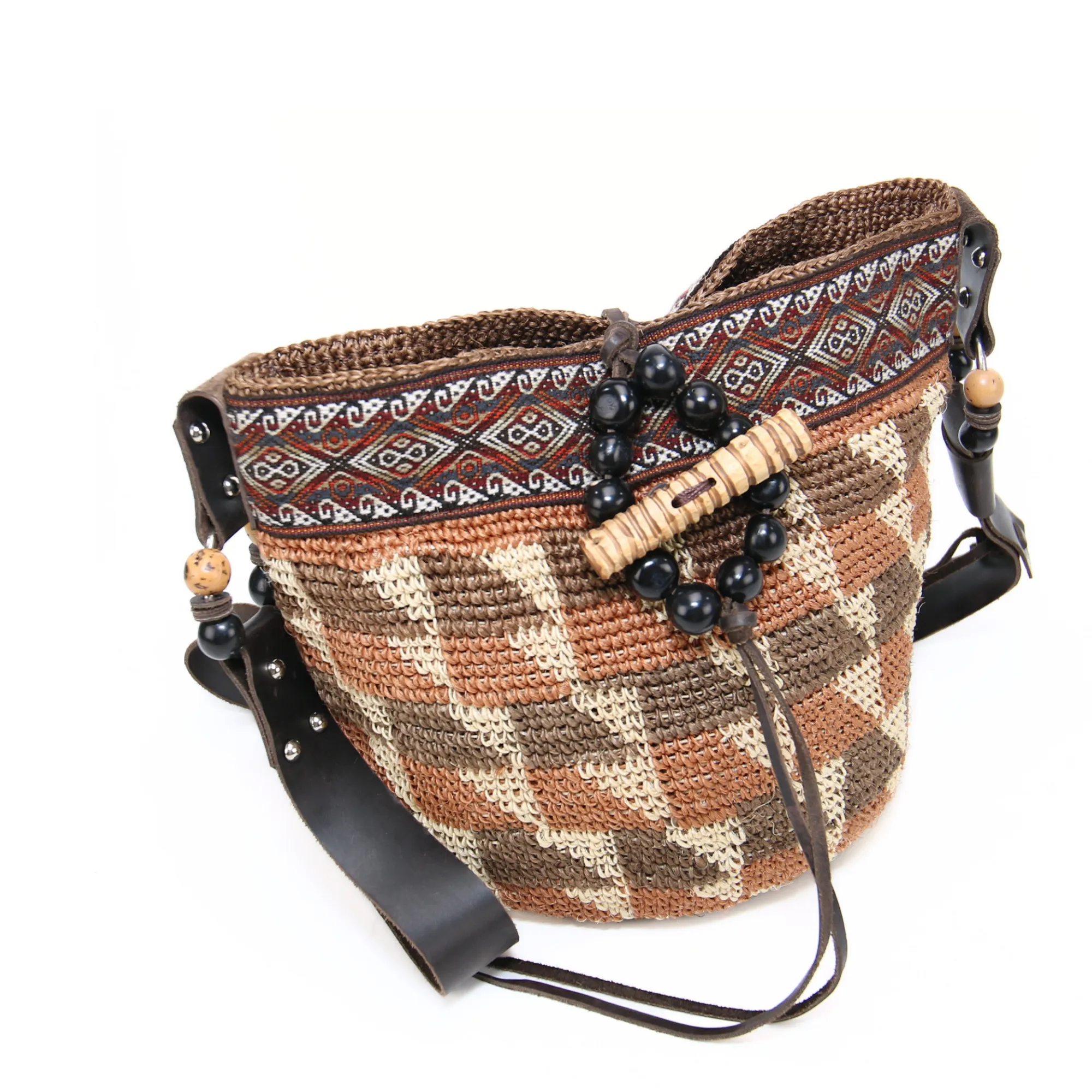 Brown Indigenous Ethnic Bag Handwoven Bag