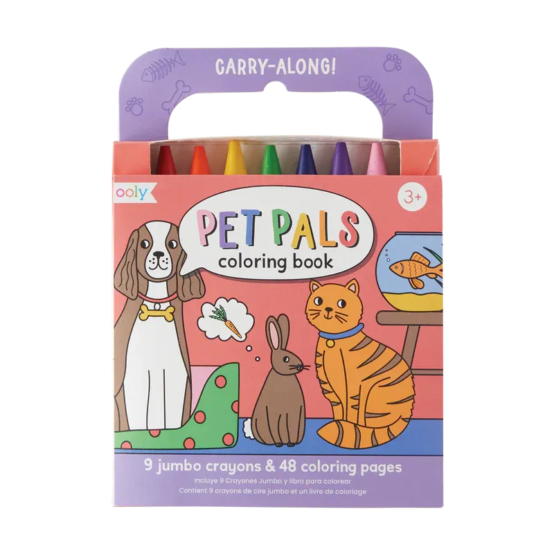 Carry Along Crayon & Coloring Book Kit - Pet Pals