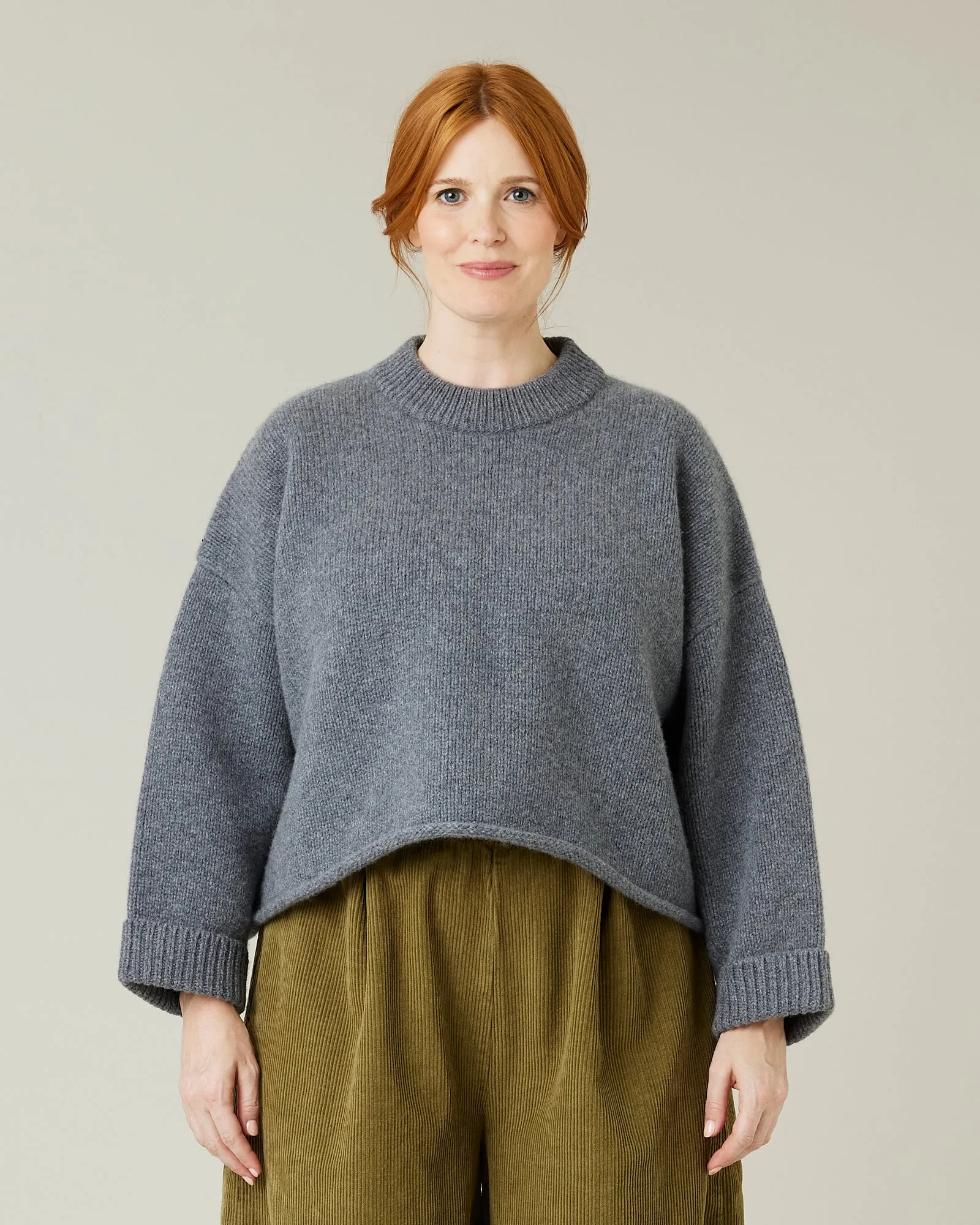 Coco Charcoal Knitted Wool Jumper