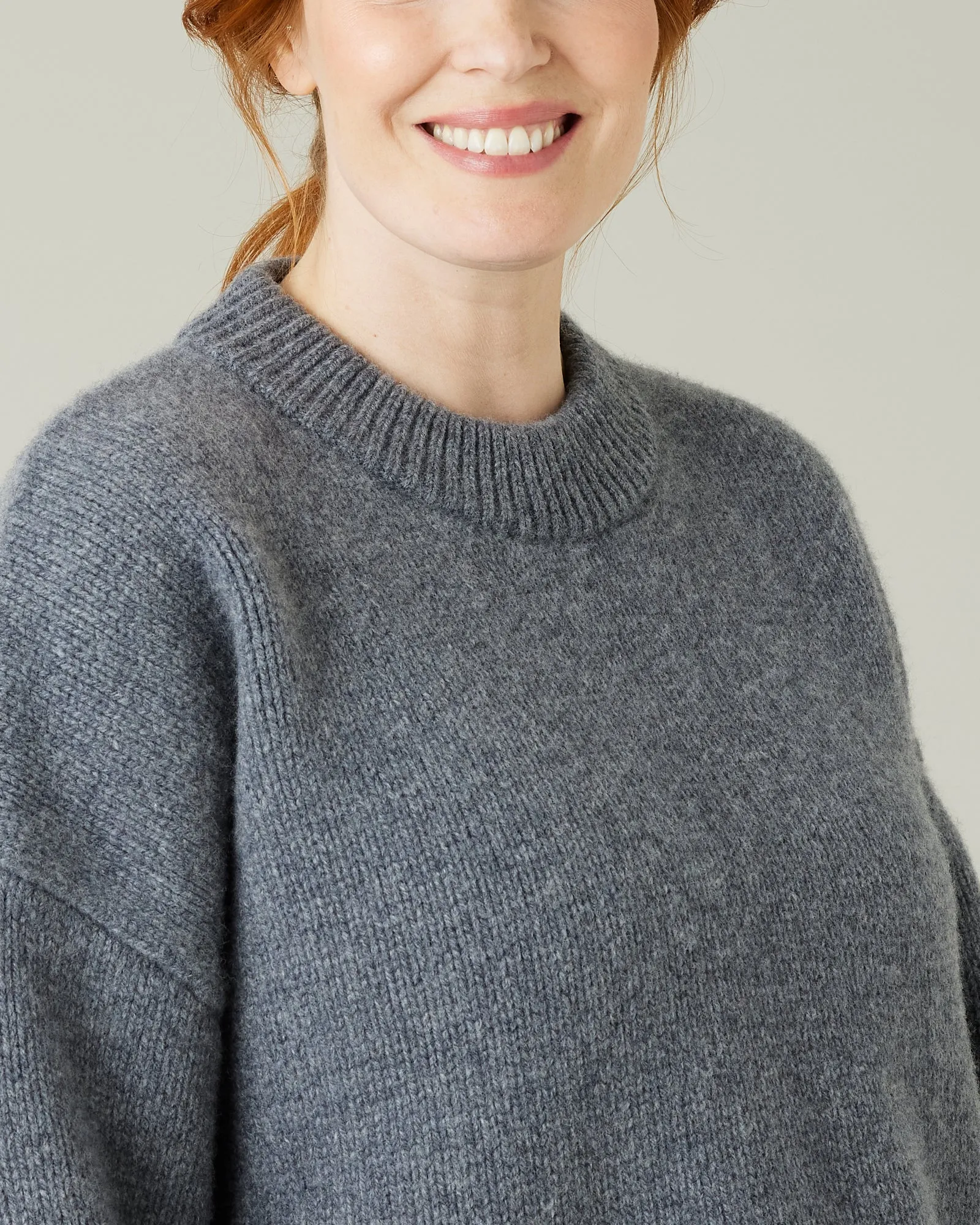 Coco Charcoal Knitted Wool Jumper