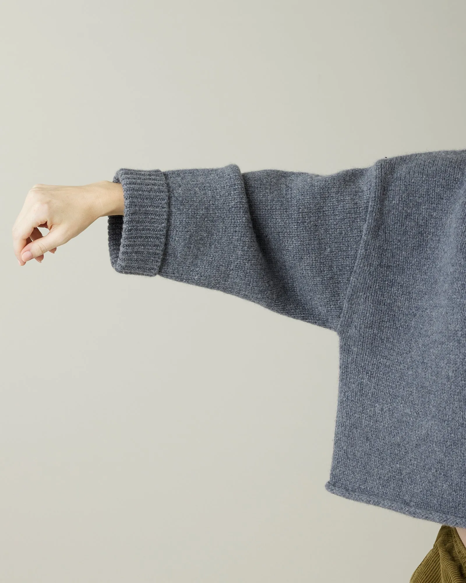 Coco Charcoal Knitted Wool Jumper