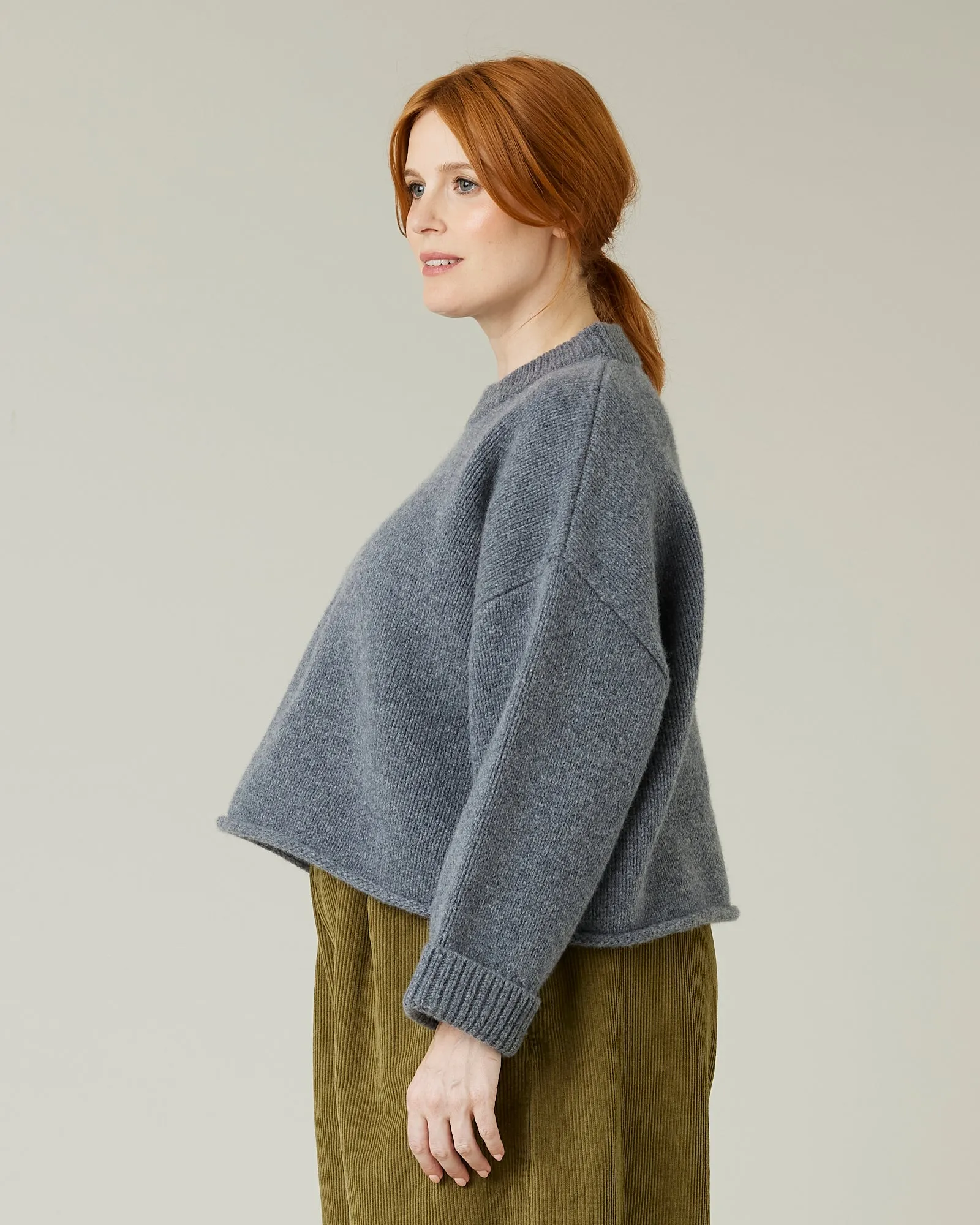 Coco Charcoal Knitted Wool Jumper