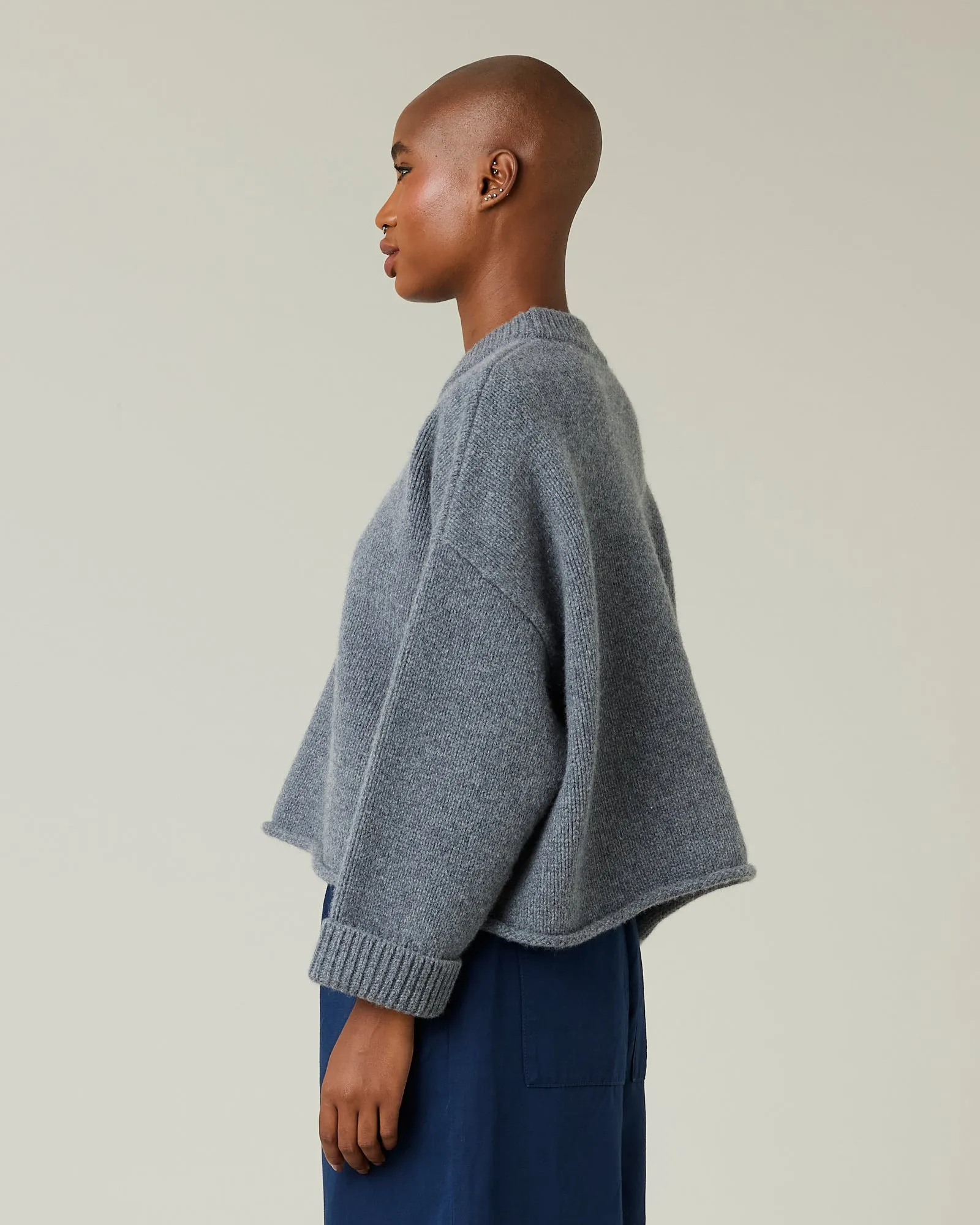 Coco Charcoal Knitted Wool Jumper