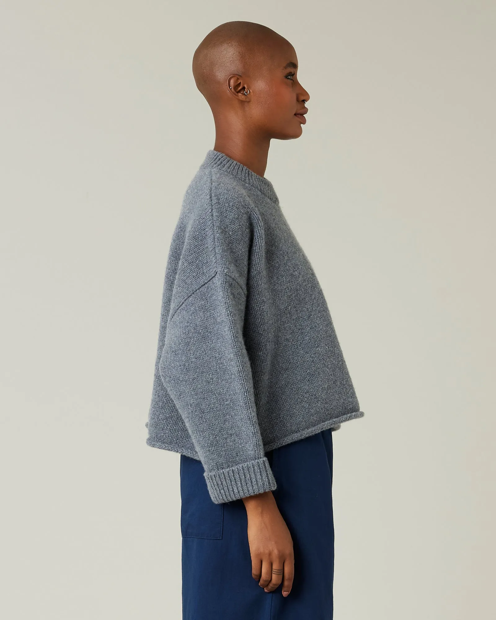 Coco Charcoal Knitted Wool Jumper