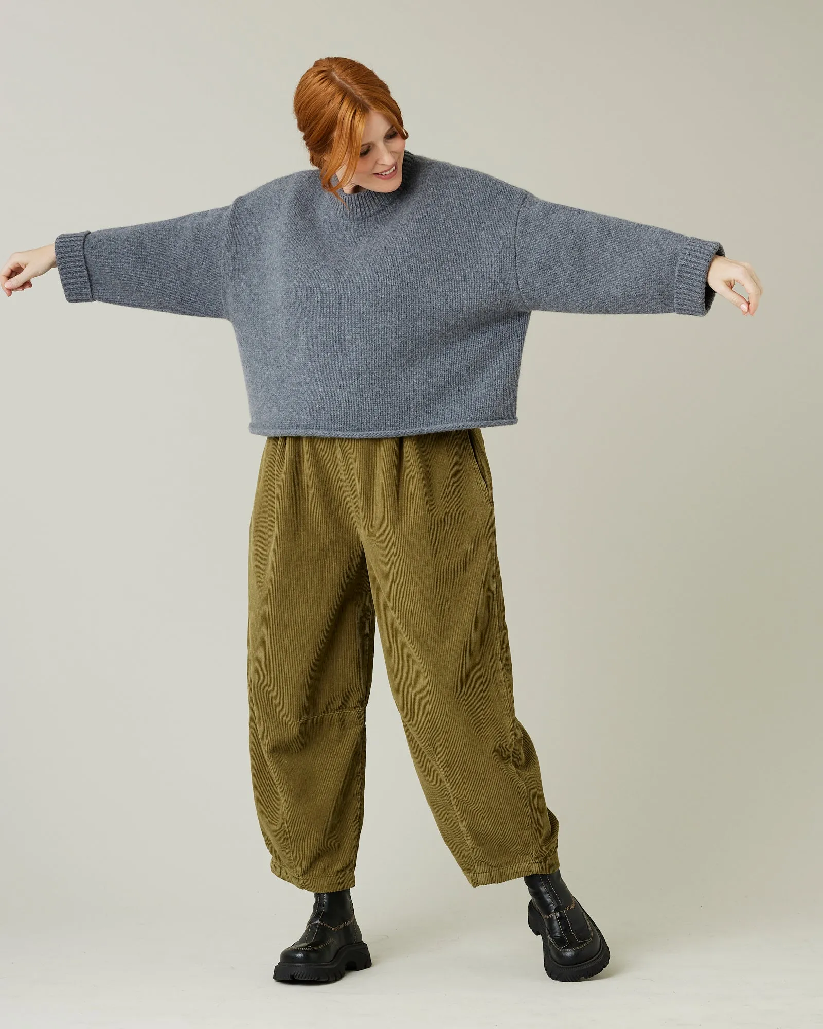 Coco Charcoal Knitted Wool Jumper
