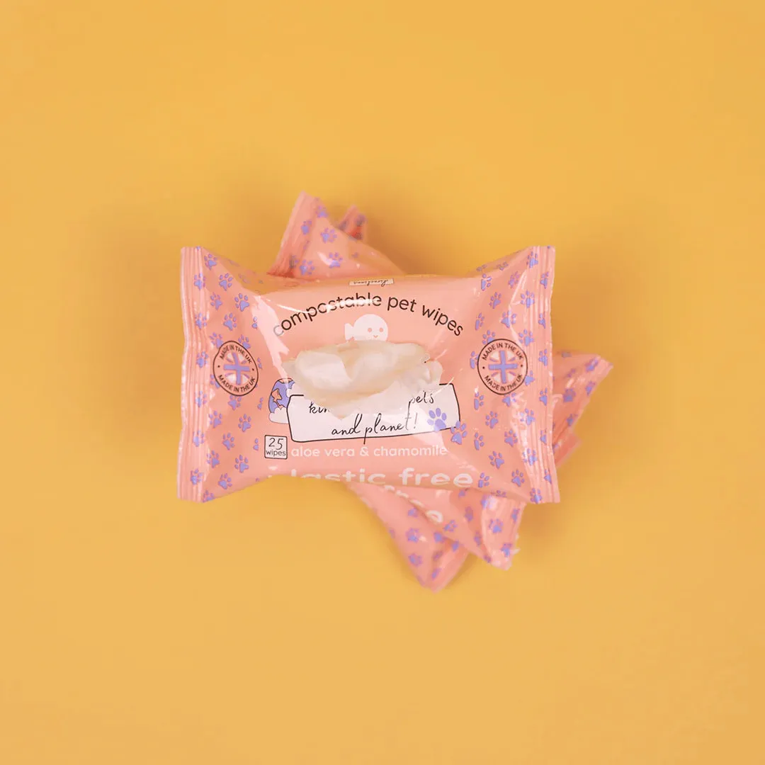 Compostable Pet Wipes – Plant-Based, Natural & Safe for Pets by Adios