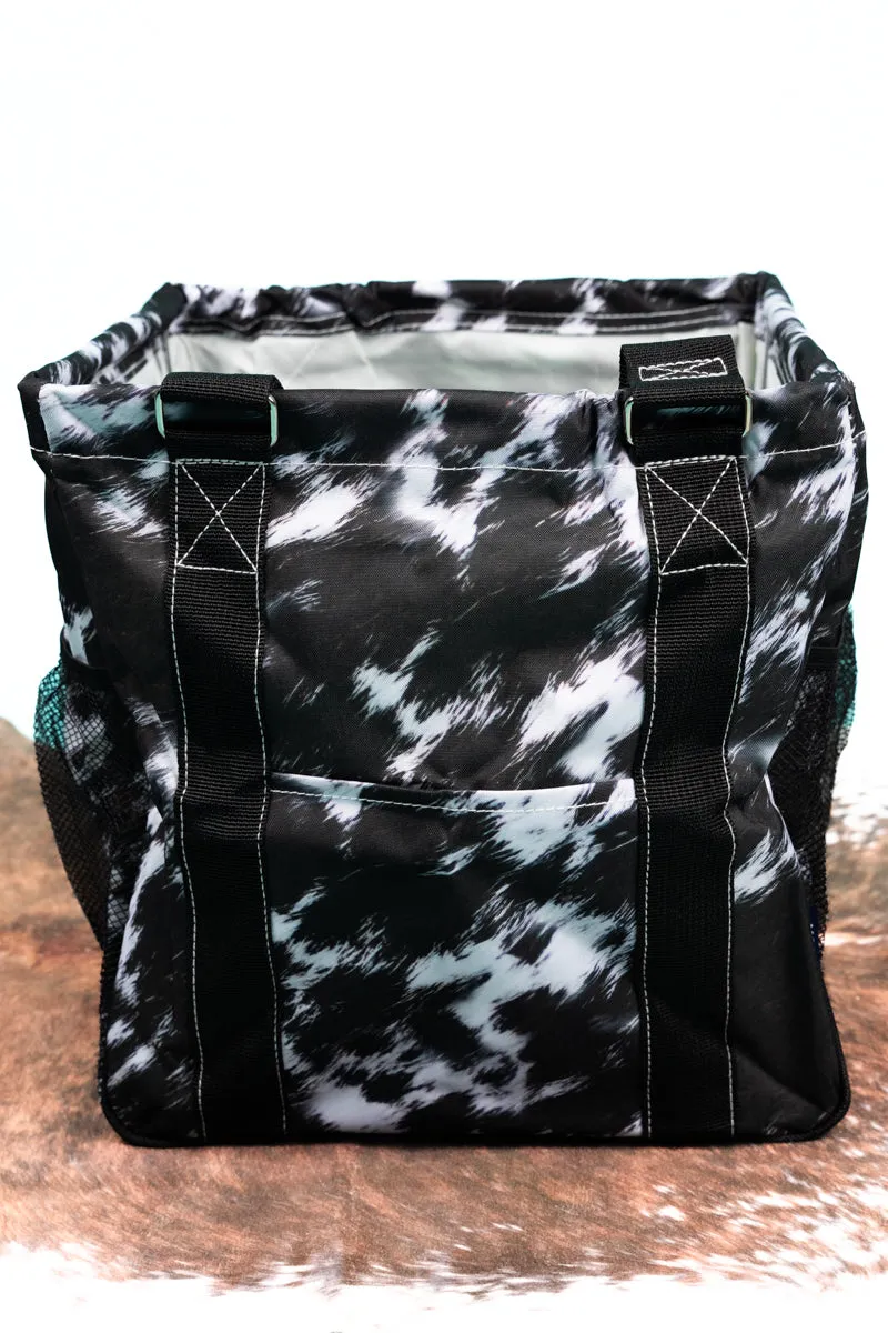 Cow-lifornia Dreaming Mini Collapsible Haul-It-All Basket with Mesh Pockets