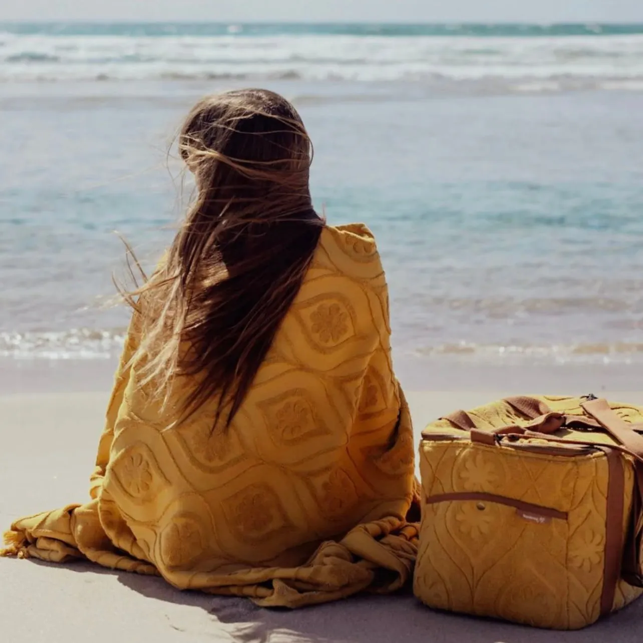Daisy Cooler Bag - Golden Large