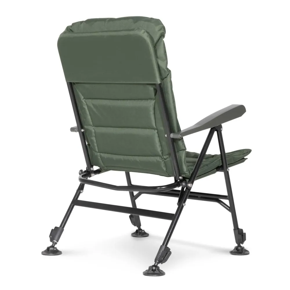 Dellonda Portable Reclining Fishing Chair with Armrests - A
