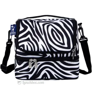 Double Decker Lunch Box - Zebra Print