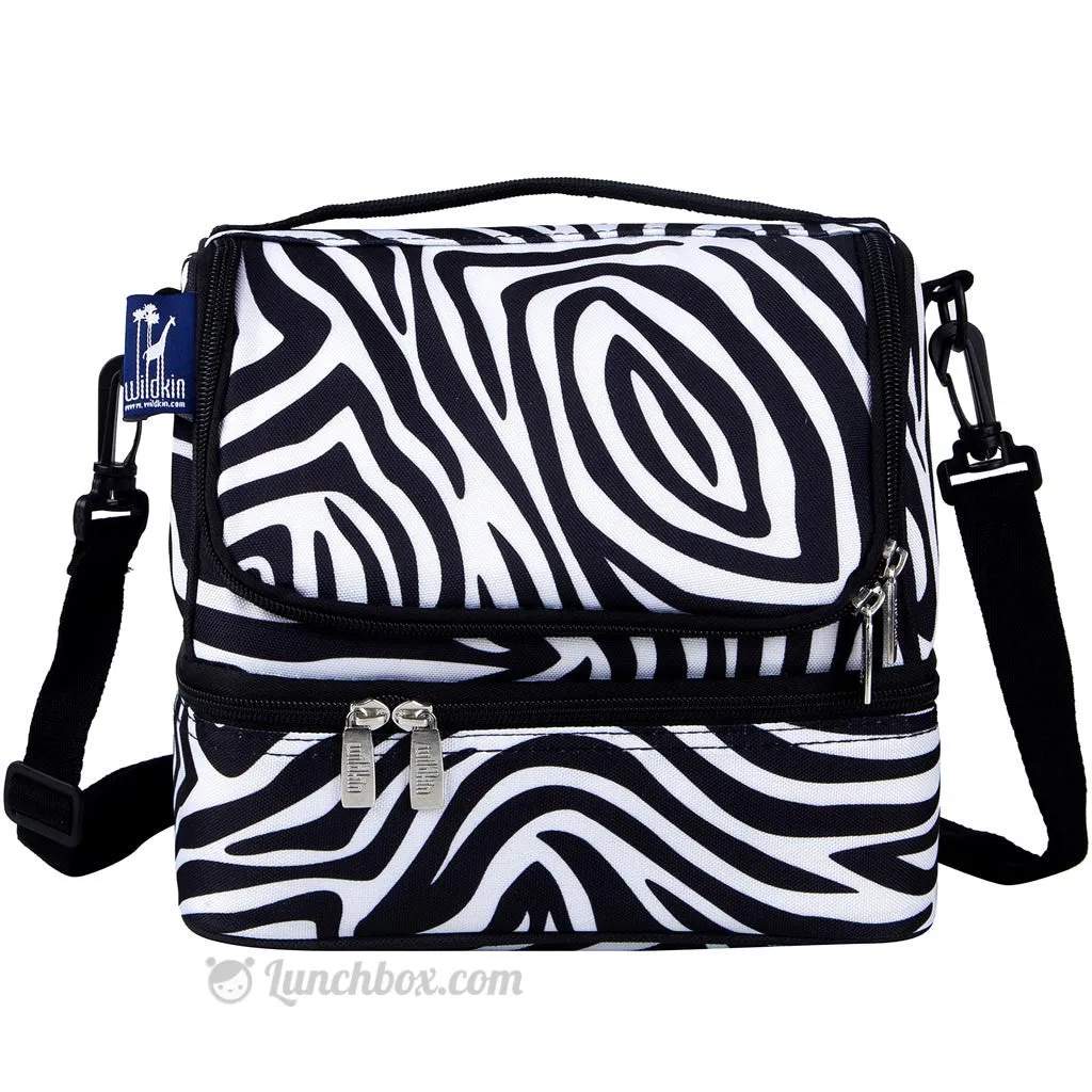 Double Decker Lunch Box - Zebra Print