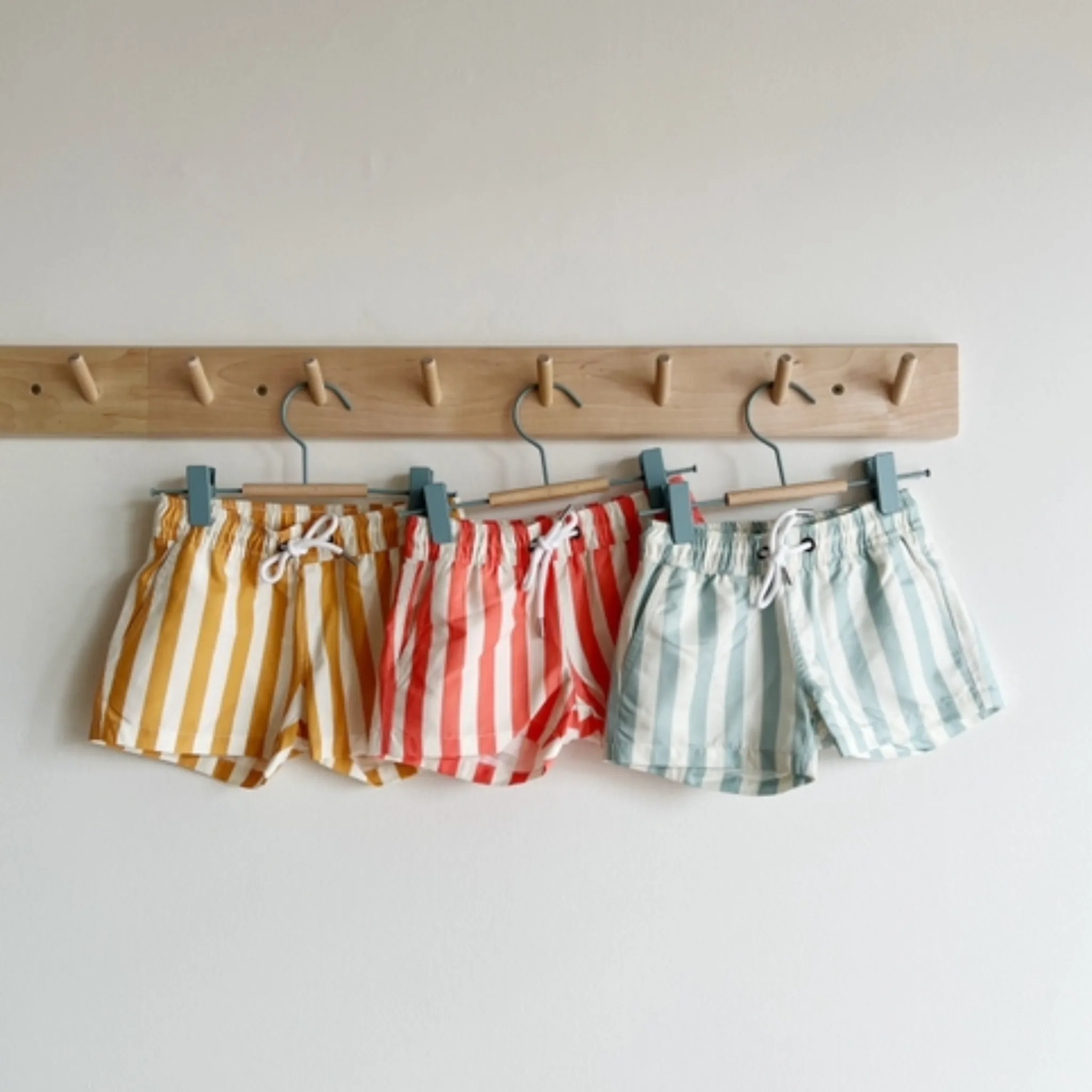 Eco-swim Boardshorts - Mustard Stripe