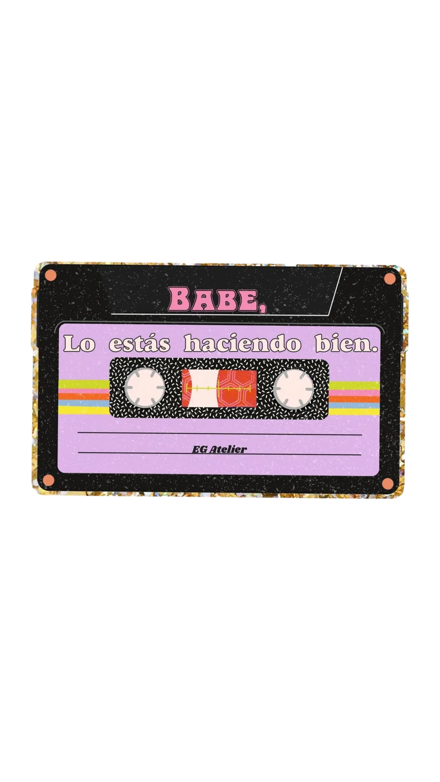 EG ATELIER- Sticker - Cassette Glitter