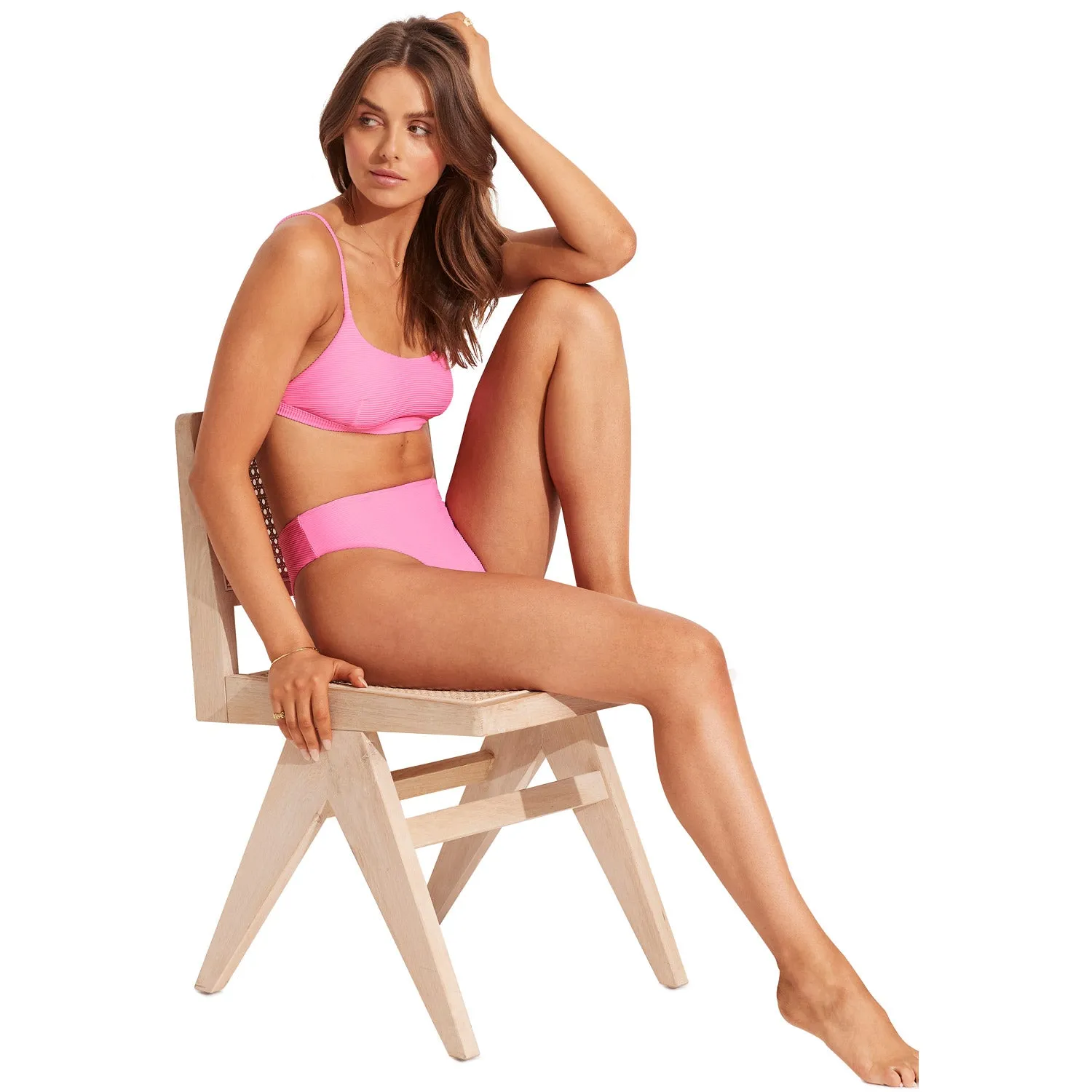 Essentials Hi Rise Bikini Bottom