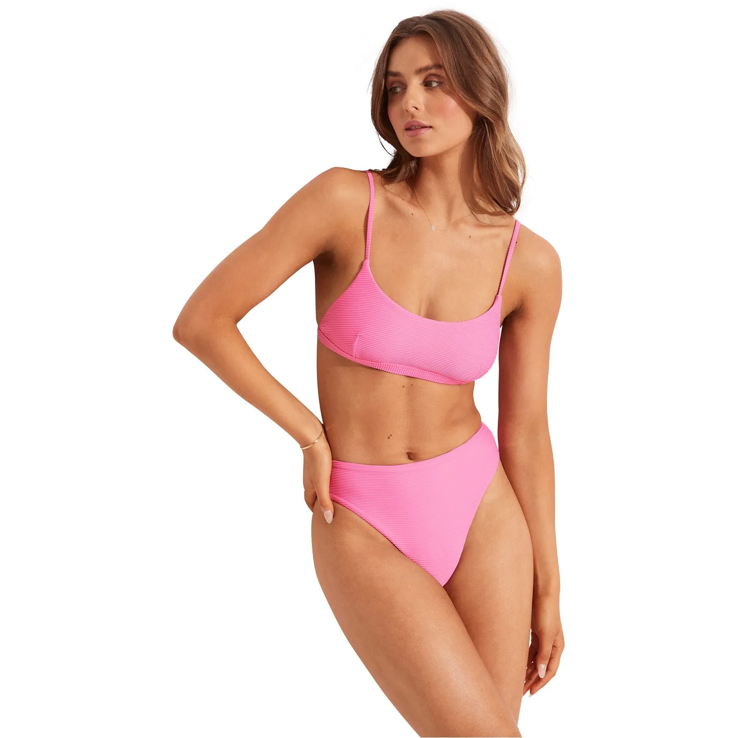 Essentials Hi Rise Bikini Bottom