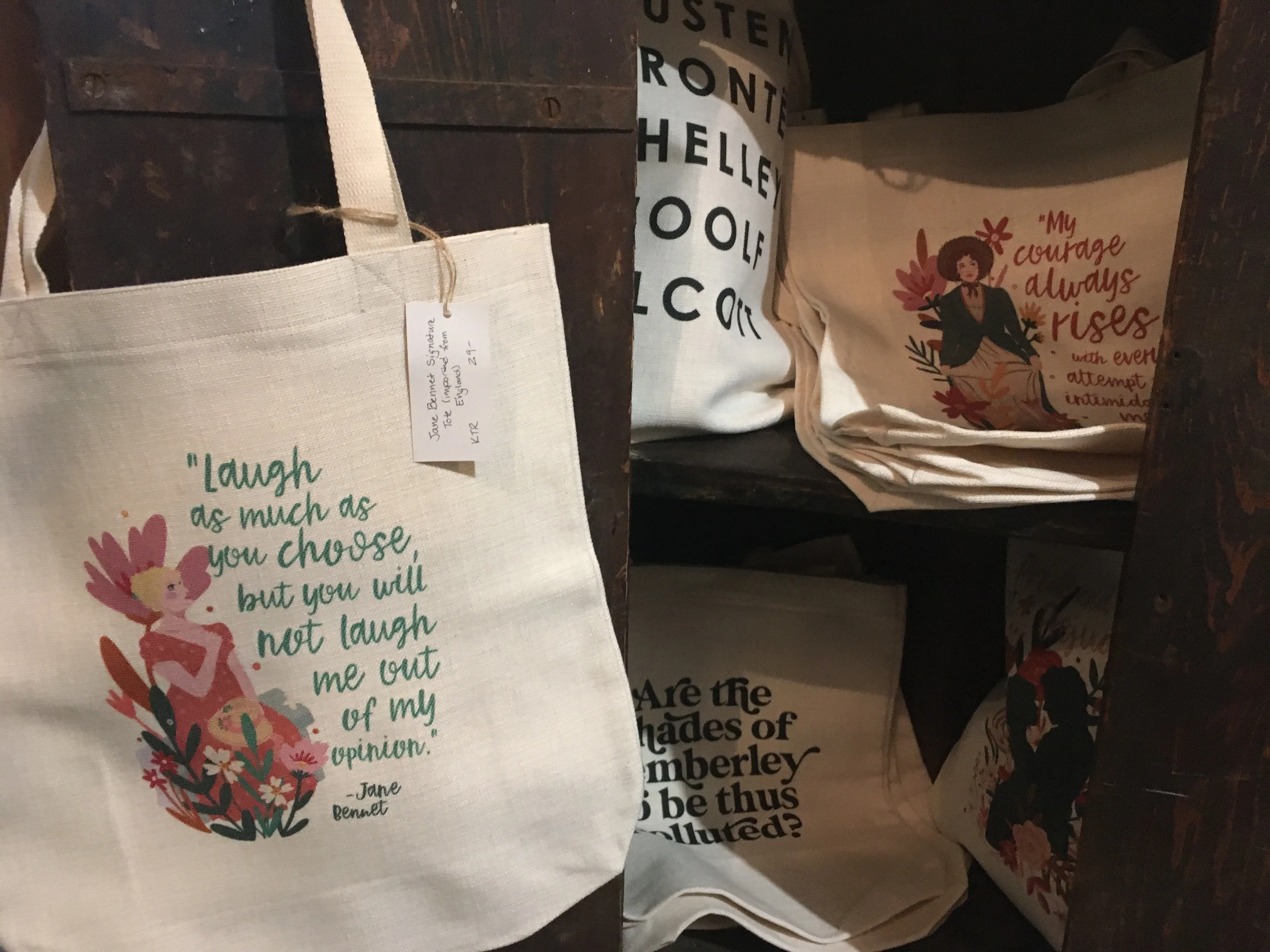 European Literary Tote, multiple styles